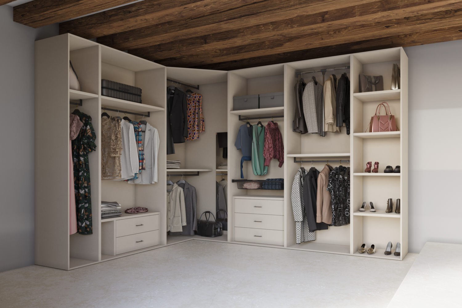 Alpha Walk-In Wardrobe | Krea Malta